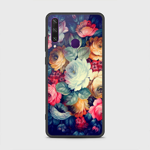 Huawei Y6p Cover - Floral Series 2 - HQ Premium Shine Durable Shatterproof Case