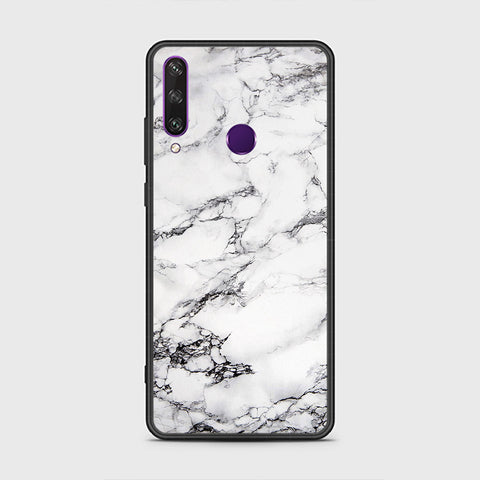 Huawei Y6p Cover- White Marble Series - HQ Premium Shine Durable Shatterproof Case