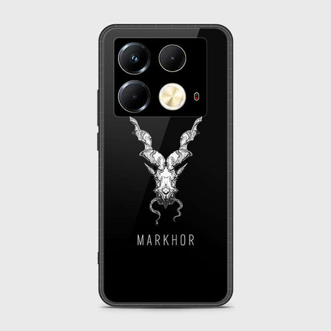 Infinix Note 40 Cover- Markhor Series - HQ Ultra Shine Premium Infinity Glass Soft Silicon Borders Case