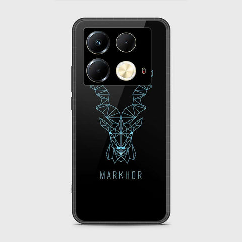 Infinix Note 40 Cover- Markhor Series - HQ Ultra Shine Premium Infinity Glass Soft Silicon Borders Case