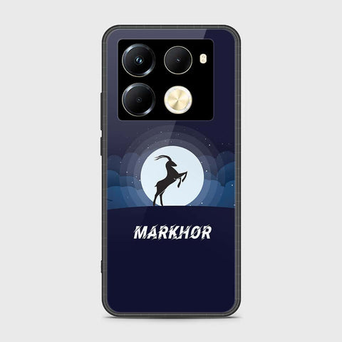 Infinix Note 40 Pro Cover- Markhor Series - HQ Ultra Shine Premium Infinity Glass Soft Silicon Borders Case