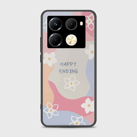 Infinix Note 40 Pro Plus Cover- Happy Series - HQ Ultra Shine Premium Infinity Glass Soft Silicon Borders Case