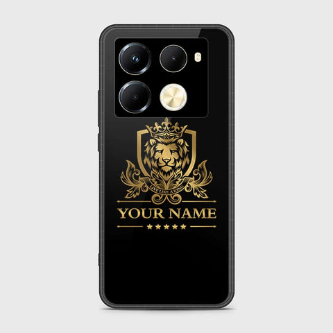 Infinix Note 40 Pro Plus Cover- Gold Series - HQ Ultra Shine Premium Infinity Glass Soft Silicon Borders Case