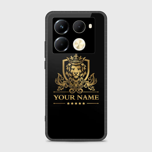 Infinix Note 40 Pro Cover- Gold Series - HQ Ultra Shine Premium Infinity Glass Soft Silicon Borders Case