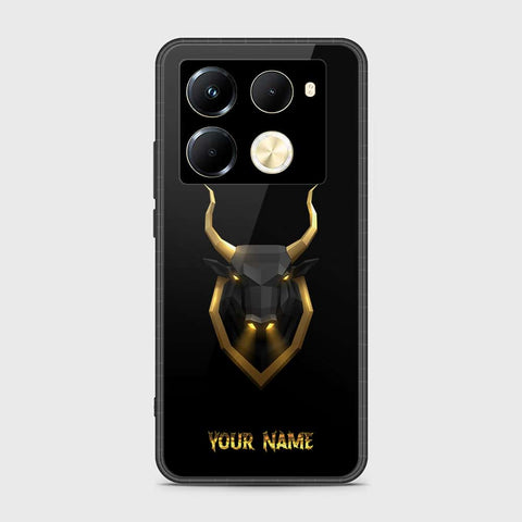 Infinix Note 40 Pro Plus Cover- Gold Series - HQ Ultra Shine Premium Infinity Glass Soft Silicon Borders Case