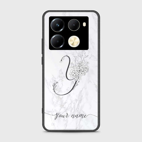 Infinix Note 40 Pro Plus Cover- Personalized Alphabet Series - HQ Ultra Shine Premium Infinity Glass Soft Silicon Borders Case