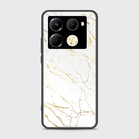 Infinix Note 40 Pro Cover- White Marble Series 2 - HQ Ultra Shine Premium Infinity Glass Soft Silicon Borders Case