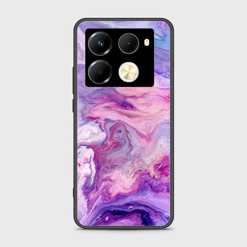 Infinix Note 40 Pro Plus Cover- Colorful Marble Series - HQ Ultra Shine Premium Infinity Glass Soft Silicon Borders Case