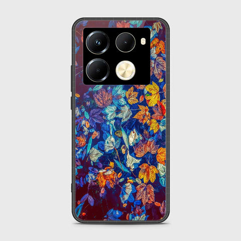 Infinix Note 40 Pro Cover- Floral Series 2 - HQ Ultra Shine Premium Infinity Glass Soft Silicon Borders Case