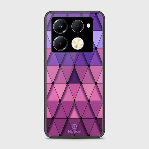 Infinix Note 40 Pro Cover- Onation Pyramid Series - HQ Ultra Shine Premium Infinity Glass Soft Silicon Borders Case