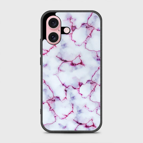 iPhone 16 Plus Cover- White Marble Series - HQ Premium Shine Durable Shatterproof Case