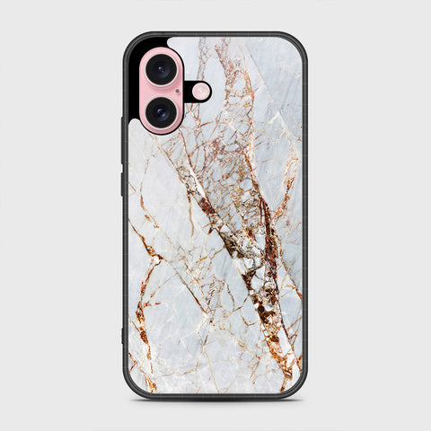 iPhone 16 Pro Max Cover- White Marble Series - HQ Premium Shine Durable Shatterproof Case