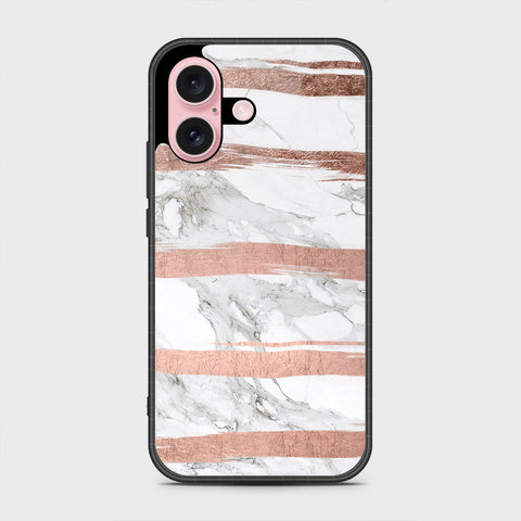 iPhone 16 Plus Cover- White Marble Series - HQ Premium Shine Durable Shatterproof Case