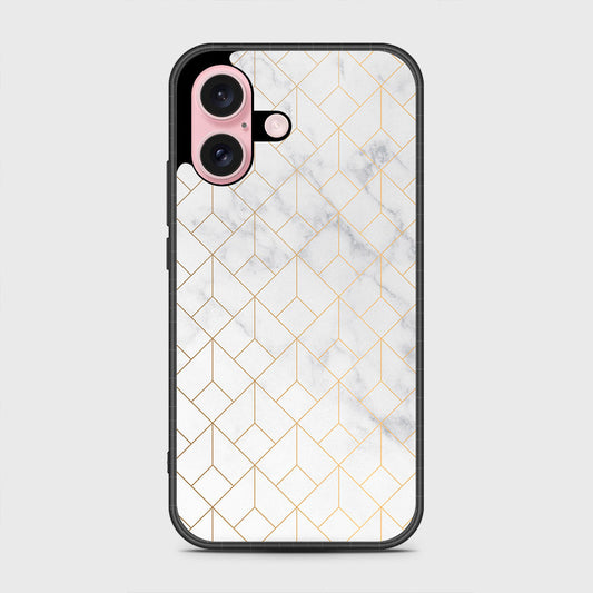 iPhone 16 Cover- White Marble Series 2 - HQ Premium Shine Durable Shatterproof Case