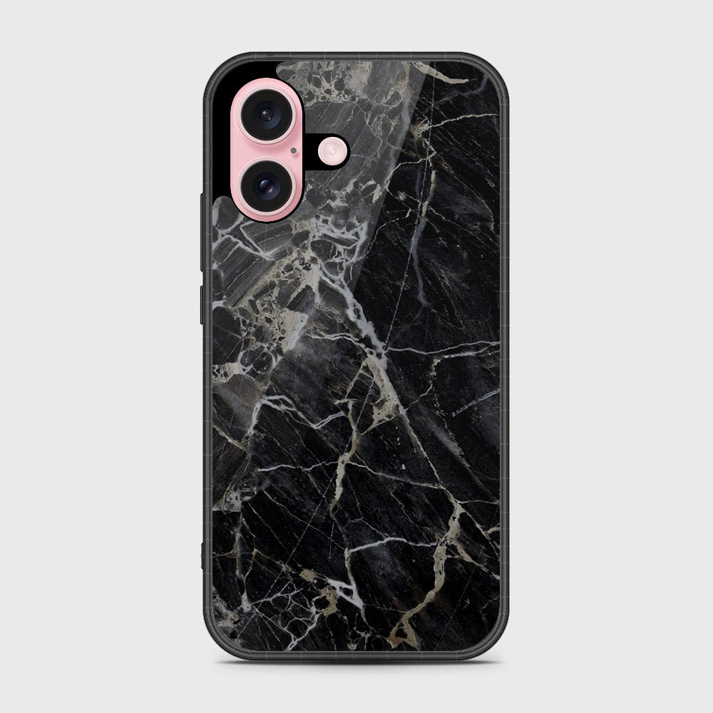 iPhone 16 Pro Max Cover- Black Marble Series - HQ Premium Shine Durable Shatterproof Case