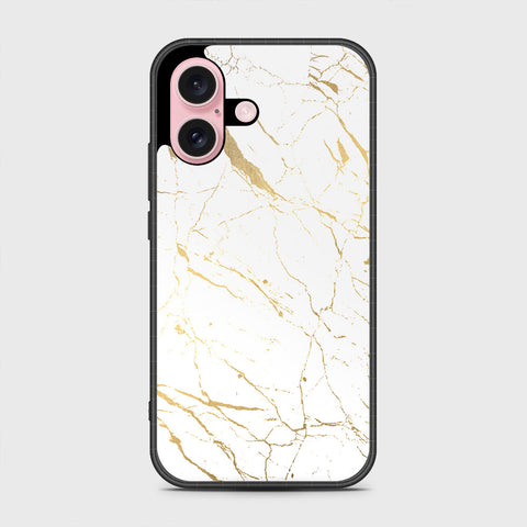 iPhone 16 Cover- White Marble Series 2 - HQ Premium Shine Durable Shatterproof Case