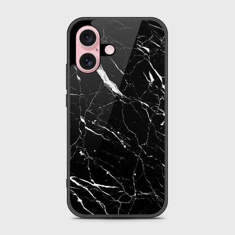 iPhone 16 Pro Cover- Black Marble Series - HQ Premium Shine Durable Shatterproof Case