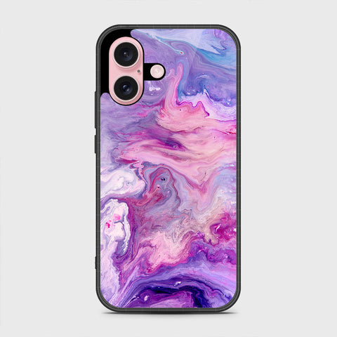 iPhone 16 Cover - Colorful Marble Series - HQ Premium Shine Durable Shatterproof Case