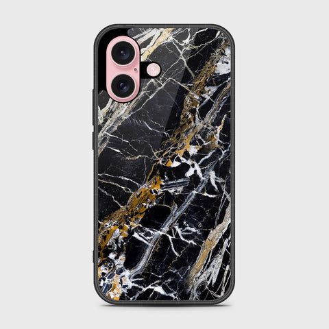 iPhone 16 Pro Cover- Black Marble Series - HQ Premium Shine Durable Shatterproof Case