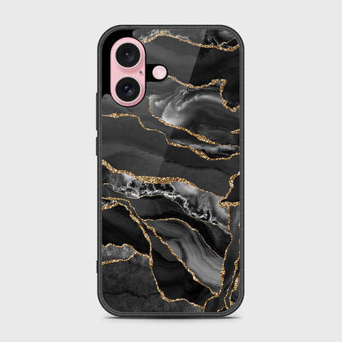 iPhone 16 Pro Max Cover- Black Marble Series - HQ Premium Shine Durable Shatterproof Case