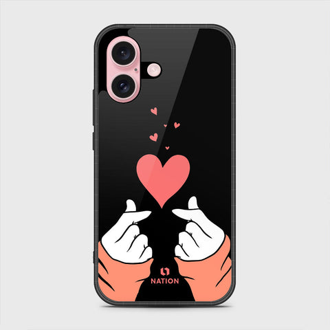 iPhone 16 Pro Cover - Onation Heart Series - HQ Premium Shine Durable Shatterproof Case