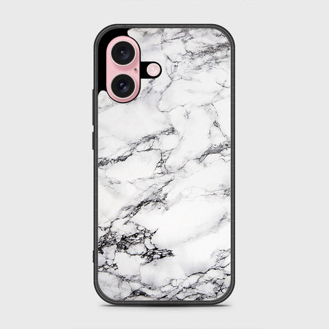 iPhone 16 Cover- White Marble Series - HQ Premium Shine Durable Shatterproof Case