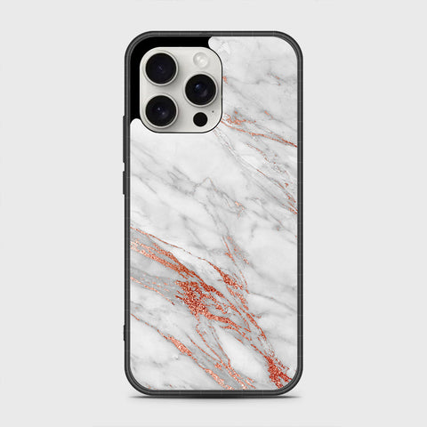 iPhone 16 Pro Max Cover- White Marble Series - HQ Premium Shine Durable Shatterproof Case