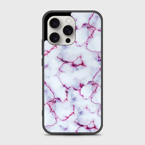 iPhone 16 Pro Cover- White Marble Series - HQ Premium Shine Durable Shatterproof Case