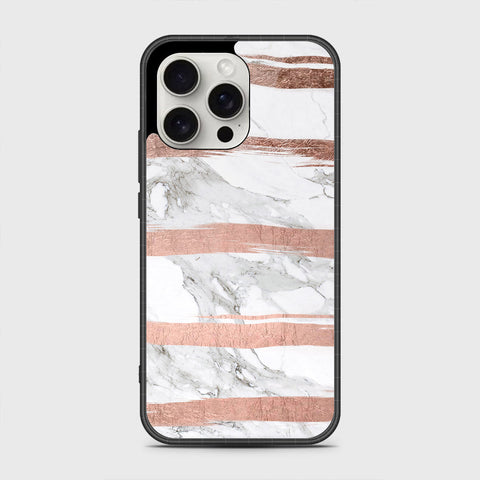 iPhone 16 Pro Max Cover- White Marble Series - HQ Premium Shine Durable Shatterproof Case