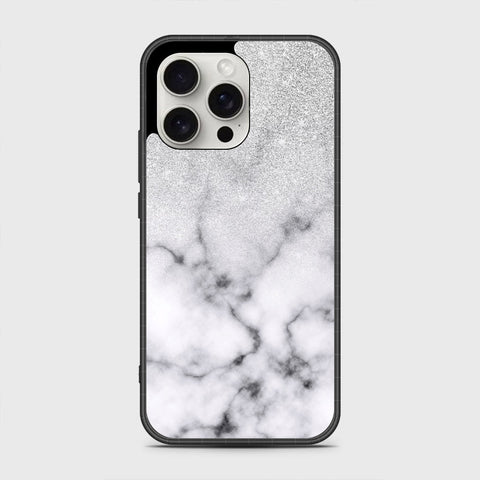 iPhone 16 Pro Cover- White Marble Series - HQ Premium Shine Durable Shatterproof Case