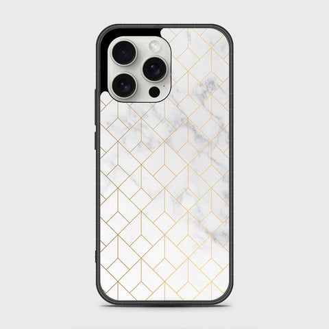 iPhone 16 Pro Cover- White Marble Series 2 - HQ Premium Shine Durable Shatterproof Case