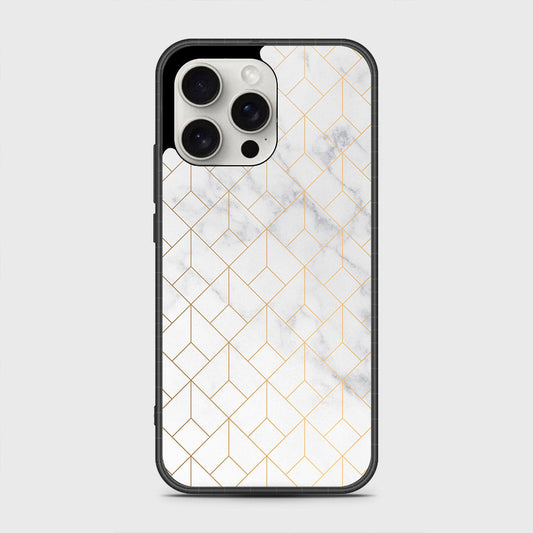 iPhone 16 Pro Max Cover- White Marble Series 2 - HQ Premium Shine Durable Shatterproof Case