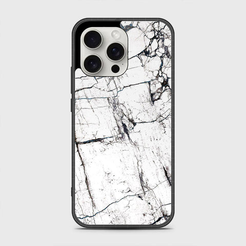 iPhone 16 Pro Max Cover- White Marble Series 2 - HQ Premium Shine Durable Shatterproof Case