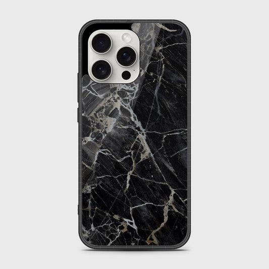 iPhone 16 Pro Cover- Black Marble Series - HQ Premium Shine Durable Shatterproof Case