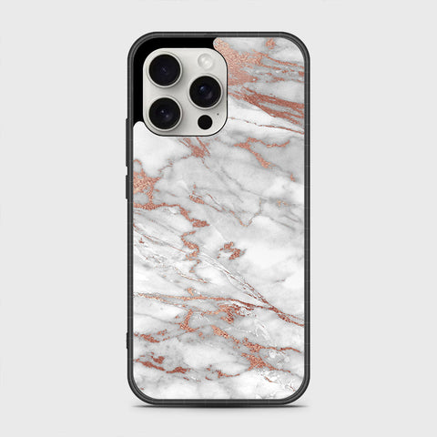 iPhone 16 Pro Cover- White Marble Series 2 - HQ Premium Shine Durable Shatterproof Case