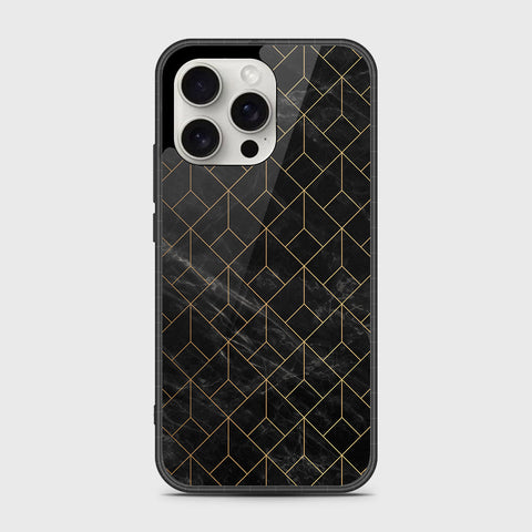 iPhone 16 Pro Max Cover- Black Marble Series - HQ Premium Shine Durable Shatterproof Case