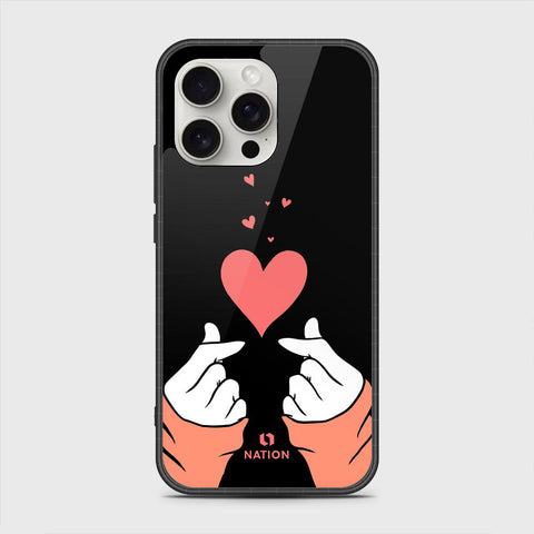 iPhone 16 Pro Cover - Onation Heart Series - HQ Premium Shine Durable Shatterproof Case