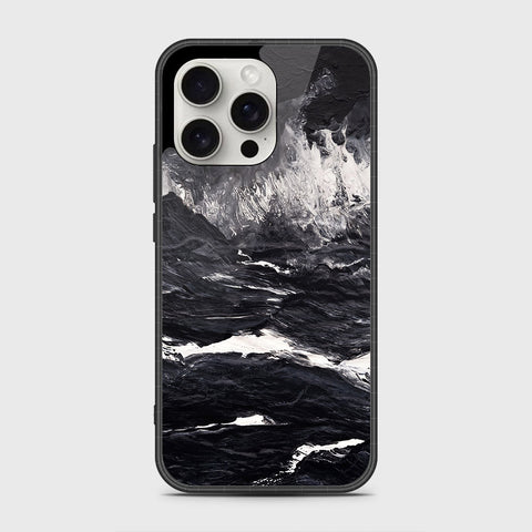 iPhone 16 Pro Cover- Black Marble Series - HQ Premium Shine Durable Shatterproof Case