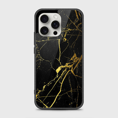 iPhone 16 Pro Max Cover- Black Marble Series - HQ Premium Shine Durable Shatterproof Case