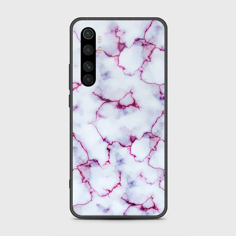 Xiaomi Mi Note 10 Lite Cover- White Marble Series - HQ Premium Shine Durable Shatterproof Case