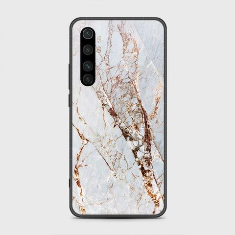 Xiaomi Mi Note 10 Lite Cover- White Marble Series - HQ Premium Shine Durable Shatterproof Case