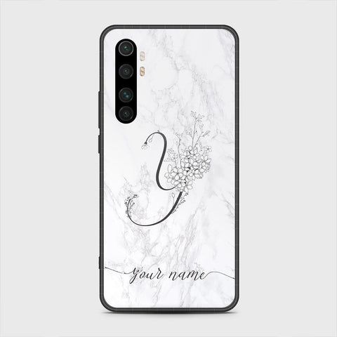 Xiaomi Mi Note 10 Lite Cover - Personalized Alphabet Series - HQ Premium Shine Durable Shatterproof Case