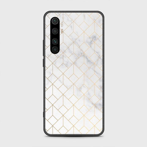 Xiaomi Mi Note 10 Lite Cover- White Marble Series 2 - HQ Premium Shine Durable Shatterproof Case