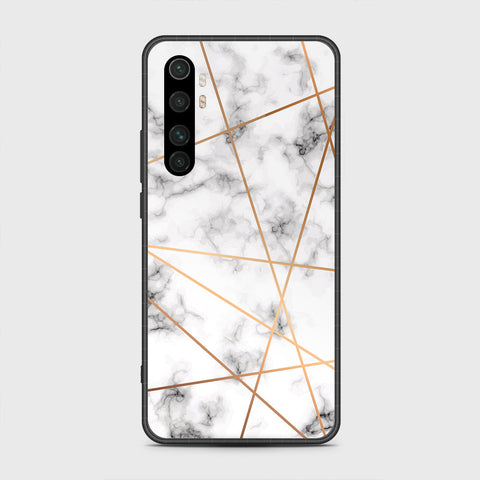 Xiaomi Mi Note 10 Lite Cover- White Marble Series 2 - HQ Premium Shine Durable Shatterproof Case