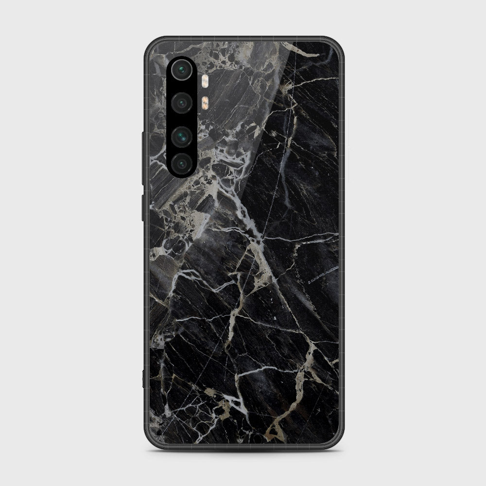 Xiaomi Mi Note 10 Lite Cover- Black Marble Series - HQ Premium Shine Durable Shatterproof Case