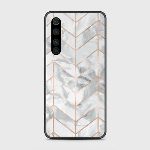 Xiaomi Mi Note 10 Lite Cover- White Marble Series 2 - HQ Premium Shine Durable Shatterproof Case