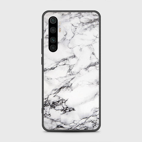 Xiaomi Mi Note 10 Lite Cover- White Marble Series - HQ Premium Shine Durable Shatterproof Case