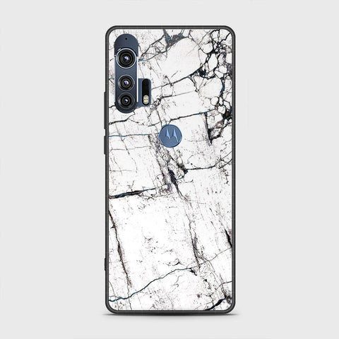 Motorola Edge Plus 2020 Cover - White Marble Series 2 - HQ Premium Shine Durable Shatterproof Case