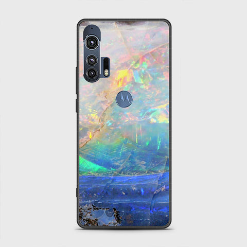 Motorola Edge Plus 2020 Cover - Colorful Marble Series - HQ Premium Shine Durable Shatterproof Case