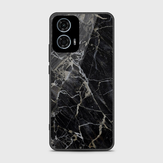 Motorola Moto G24 Power Cover - Black Marble Series - HQ Premium Shine Durable Shatterproof Case